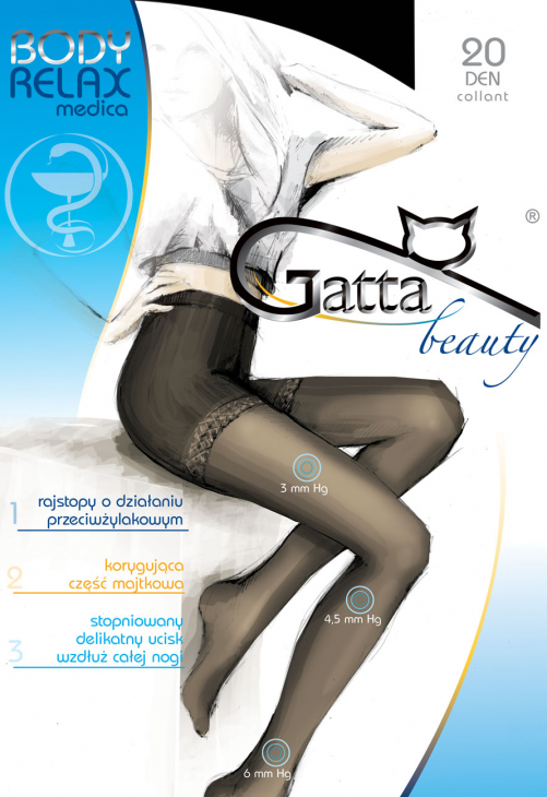 Gatta Rajstopy Body Relaxmedica 20 