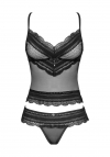 Obsessive Komplet Ivannes top & thong Czarny