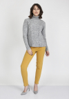 MKMSwetry Sweter Estelle SWE 121 Szary 