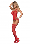 Obsessive Bodystocking F214 Czerwone